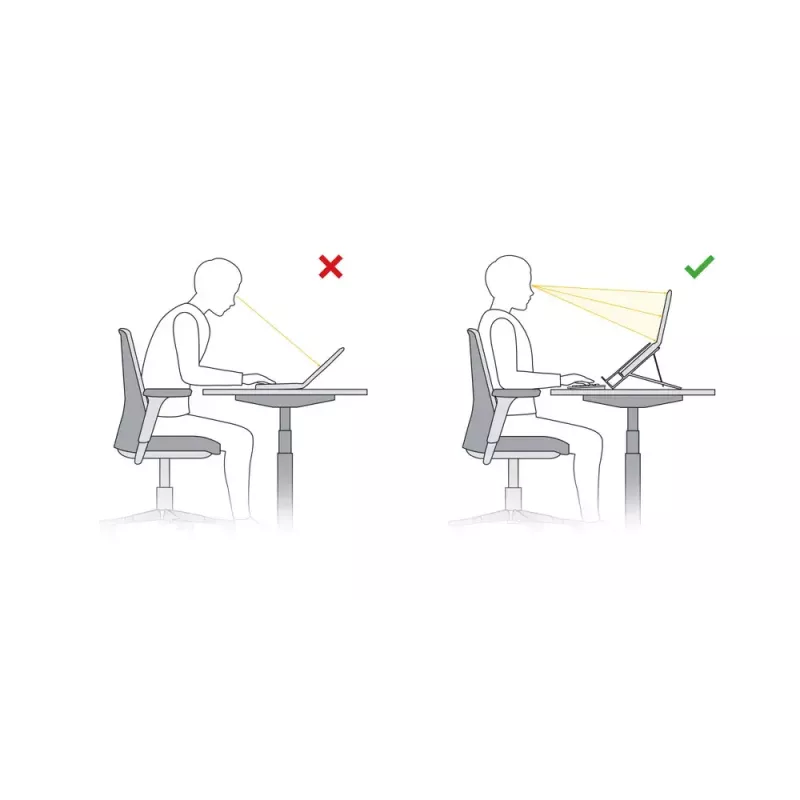 Supporto per laptop BakkerElkhuizen Ergo-Top 320 Circular
