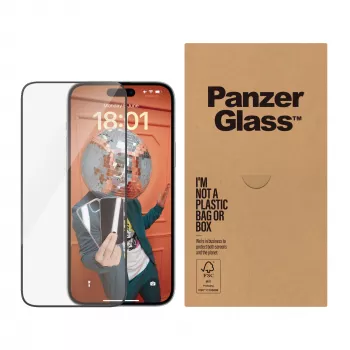 Protezione display PanzerGlass iPhone 15 Plus Ultra-Wide Fit EasyAligner antiurto