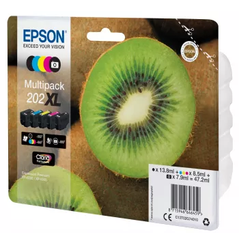 Epson Kiwi multipack 5 colori 202XL Claria Premium inchiostro