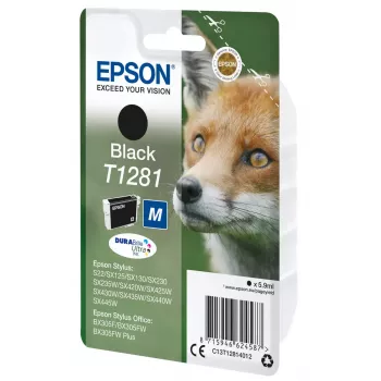 Epson T1281 Fox confezione singola cartuccia d'inchiostro nero