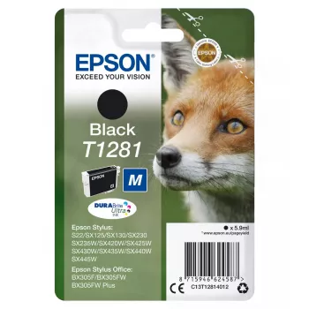 Epson T1281 Fox confezione singola cartuccia d'inchiostro nero