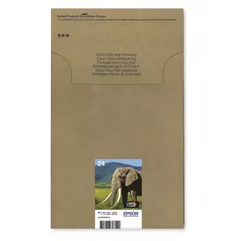 Cartucce multipack inkjet Epson multipack 6 colori 24 EasyMail — 6 pezzi, resa standard, nero/ciano/ciano chiaro/magenta/magenta chiaro/giallo