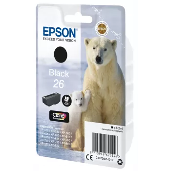 Epson Polar bear confezione singola nero 26 Claria Premium inchiostro, nero