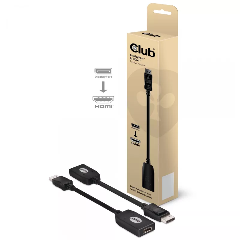 Adattatore passivo DisplayPort a HDMI CLUB3D CAC-1001