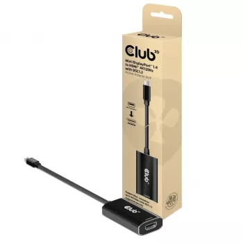 Adattatore attivo CLUB3D Mini DisplayPort 1.4 a HDMI 4K120Hz con DSC1.2 M/F