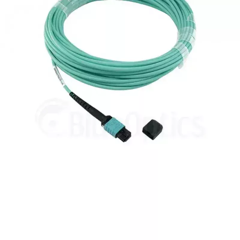 Cavo in fibra ottica BlueOptics CBL-MTP12-OM3-30M-BO MTP OM3 30m ciano