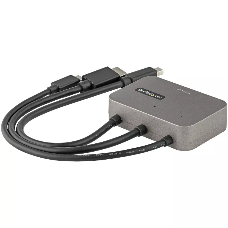 StarTech.com Adattatore multiporta 3-in-1 a HDMI - Convertitore 4K 60Hz USB-C, HDMI o Mini DisplayPort a HDMI per sale conferenze - Adattatore video AV digitale per collegare un monitor/display HDMI