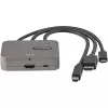 StarTech.com Adattatore multiporta 3-in-1 a HDMI - Convertitore 4K 60Hz USB-C, HDMI o Mini DisplayPort a HDMI per sale conferenze - Adattatore video AV digitale per collegare un monitor/display HDMI