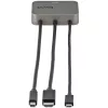 StarTech.com Adattatore multiporta 3-in-1 a HDMI - Convertitore 4K 60Hz USB-C, HDMI o Mini DisplayPort a HDMI per sale conferenze - Adattatore video AV digitale per collegare un monitor/display HDMI