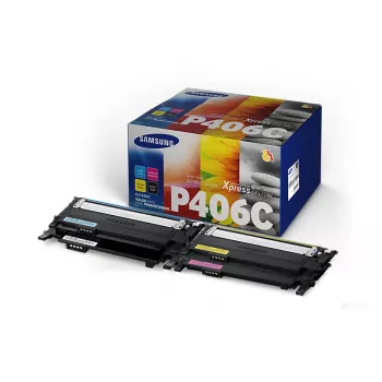 Samsung CLT-P406C cartuccia toner 4 pz. originale nero, blu, magenta, giallo
