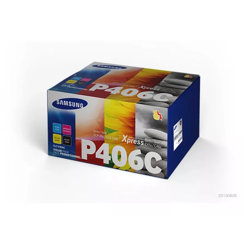 Samsung CLT-P406C cartuccia toner 4 pz. originale nero, blu, magenta, giallo