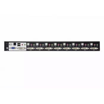 Switch KVM ATEN 8 porte USB DVI Dual-Link con audio