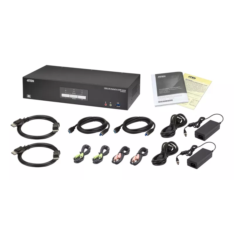 Switch KVM ATEN CS1922ATC USB DisplayPort 4K Ultra HD