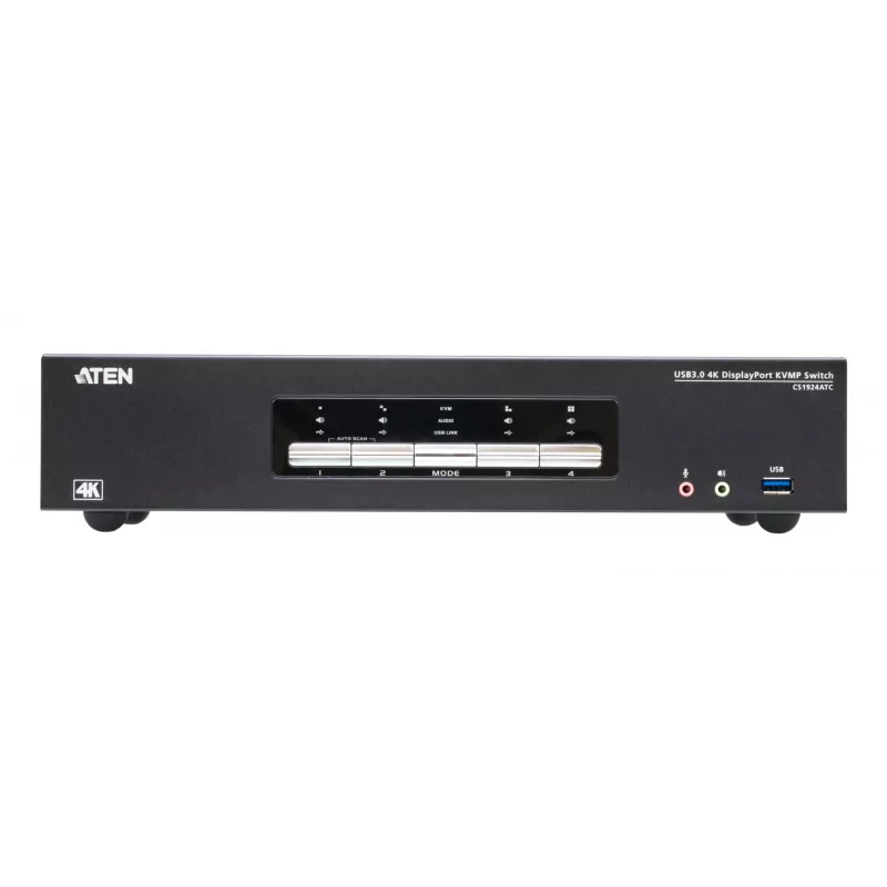Switch KVM ATEN CS1924ATC USB DisplayPort 4K Ultra HD