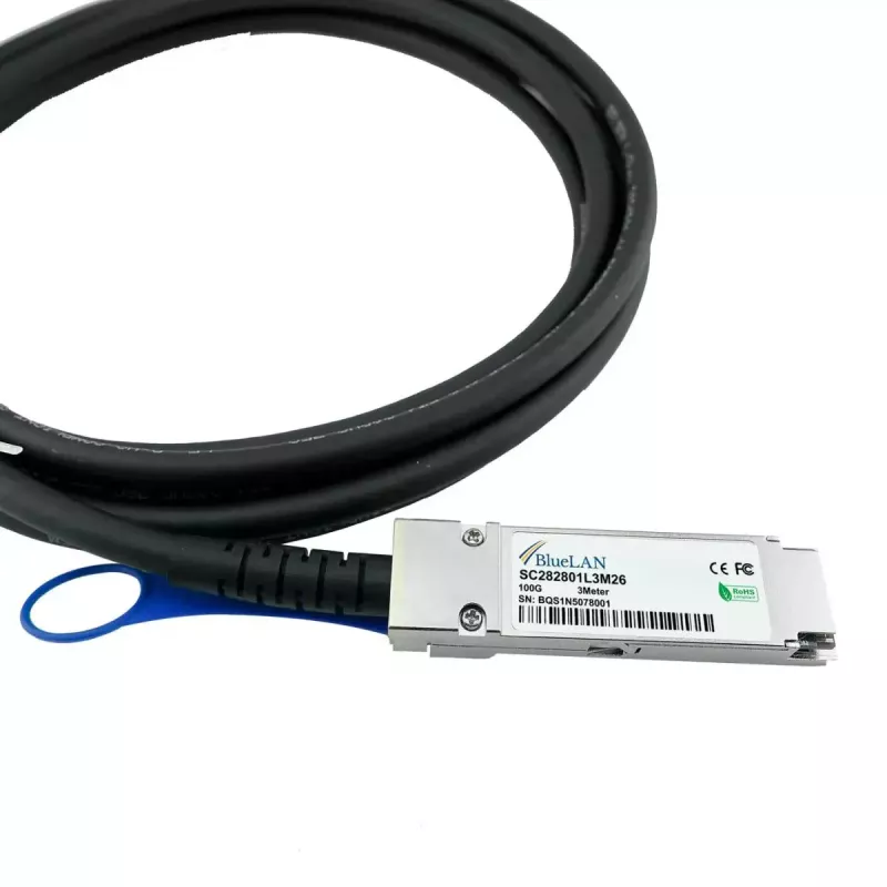 Cavo DAC BlueOptics DAC-Q28-100G-3M 100G 3 m QSFP28 connettore maschio