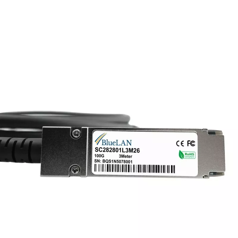 Cavo DAC BlueOptics EMC DAC-QSFP-100G-1M 1 m QSFP28 nero
