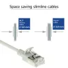 ACT grigio 5 metri LSZH U/FTP CAT6A patch cord slimline per data center con protezione linguette con connettori RJ45