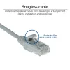 ACT Grigio 1,5 metri LSZH U/UTP CAT6 cavo patch Slimline per data center senza linguetta con connettori RJ45