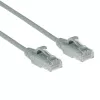 ACT Grigio 0,25 metri LSZH U/UTP CAT6 cavo patch Slimline per data center snagless con connettori RJ45