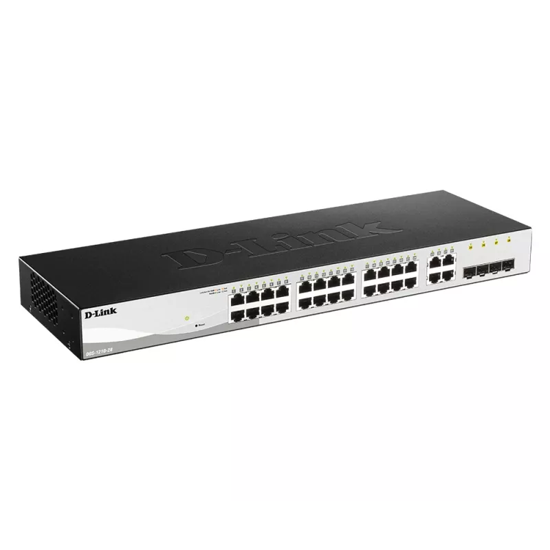 Switch D-Link 28 porte Gigabit Smart Managed con 4 porte combo