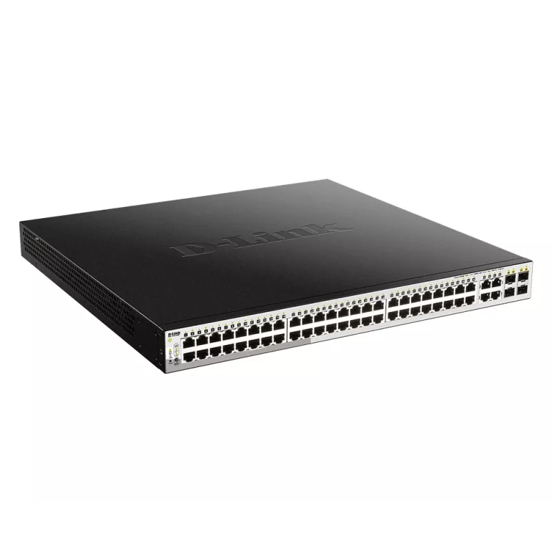 Switch D-Link 52 porte PoE Gigabit Smart Managed con 4 porte combo 100/1000Mbps