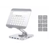 Conceptronic DONN26G, argento, tablet, supporto multimediale, alluminio, 100 W, MicroSD (TransFlash), SD, SDHC, SDXC