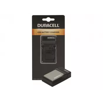 Duracell Caricabatterie per fotocamera digitale, USB, caricabatterie per interni, Olympus BLN-1, nero, 5 V, 5 V