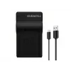 Duracell Caricabatterie per fotocamera digitale, USB, caricabatterie per interni, Olympus BLN-1, nero, 5 V, 5 V