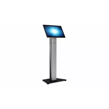 Supporto a pavimento self-service di Elo Touch Solutions E514881 – design sottile per display interattivi e touchscreen