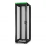 APC Easy Rack, 42U, nero, con tetto, ruote, piedini, 4 staffe di montaggio e piastra di base, senza pannelli laterali, 1991H x 600B x 1000T mm