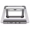 Supporto per laptop EXSYS EX-1223HM argento USB 3.2 Gen 1 100W