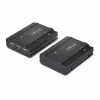 StarTech.com extender KVM DisplayPort su fibra ottica, 4K 60Hz, kit extender console, fino a 300 m (multimodale) con moduli SFP+ preinstallati, 3x USB HID