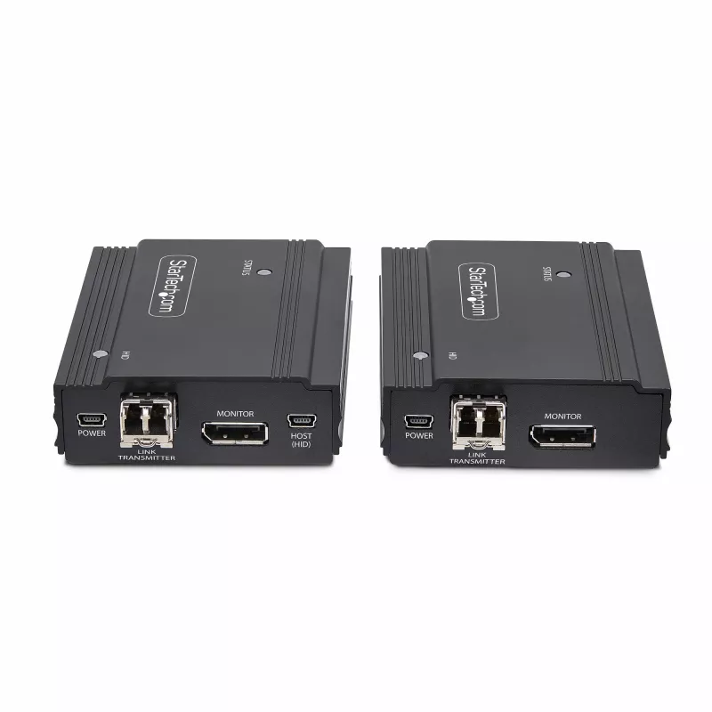 StarTech.com extender KVM DisplayPort su fibra ottica, 4K 60Hz, kit extender console, fino a 300 m (multimodale) con moduli SFP+ preinstallati, 3x USB HID