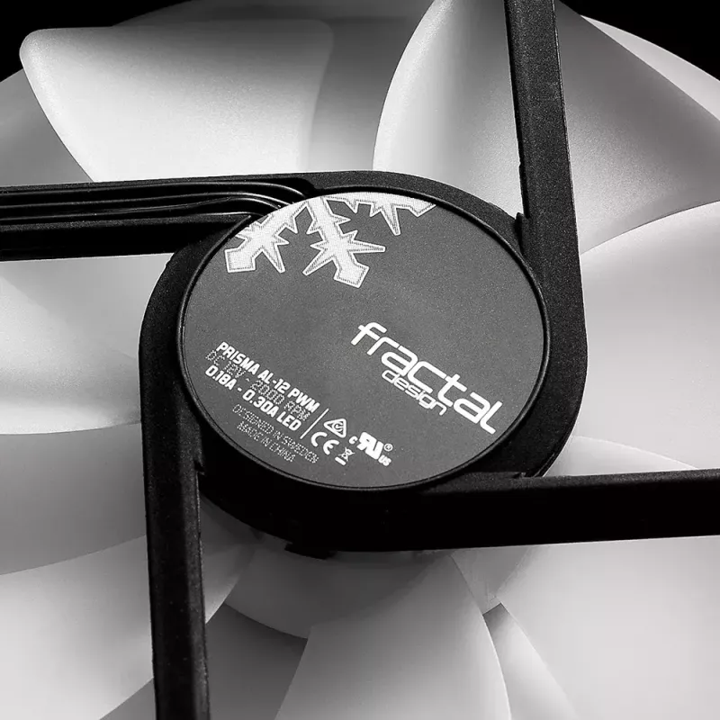 Ventola Fractal Design Prisma AL-12 12 cm nero bianco