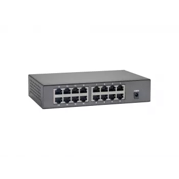 LevelOne switch PoE Fast Ethernet 16 porte, 90W, Fast Ethernet (10/100), full duplex, Power over Ethernet (PoE), montaggio a parete possibile