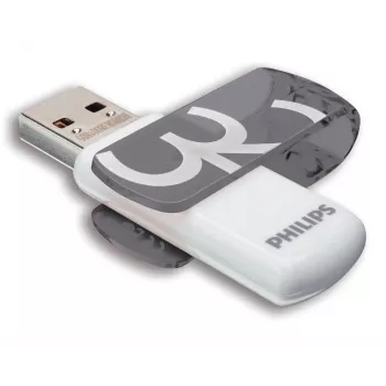 Chiavetta USB Philips FM32FD05B/00, 32 GB, USB Type-A, 2.0, 18 MB/s, con cappuccio, arancione, bianco