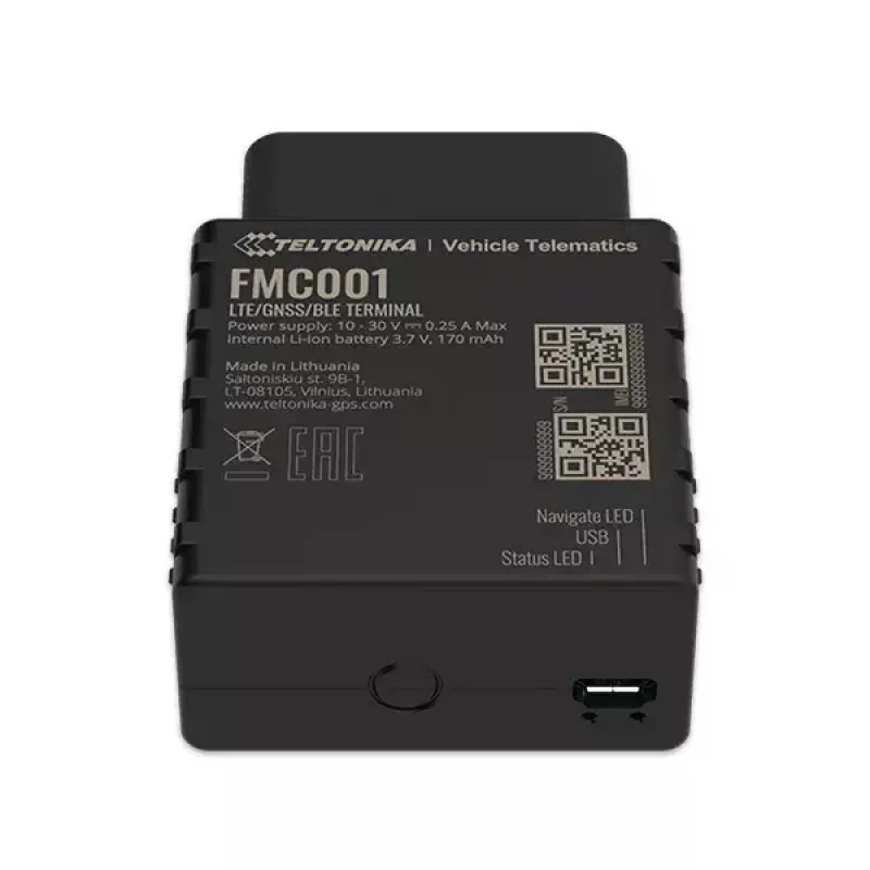 Tracker GPS Teltonika FMC001 auto nero 53 g