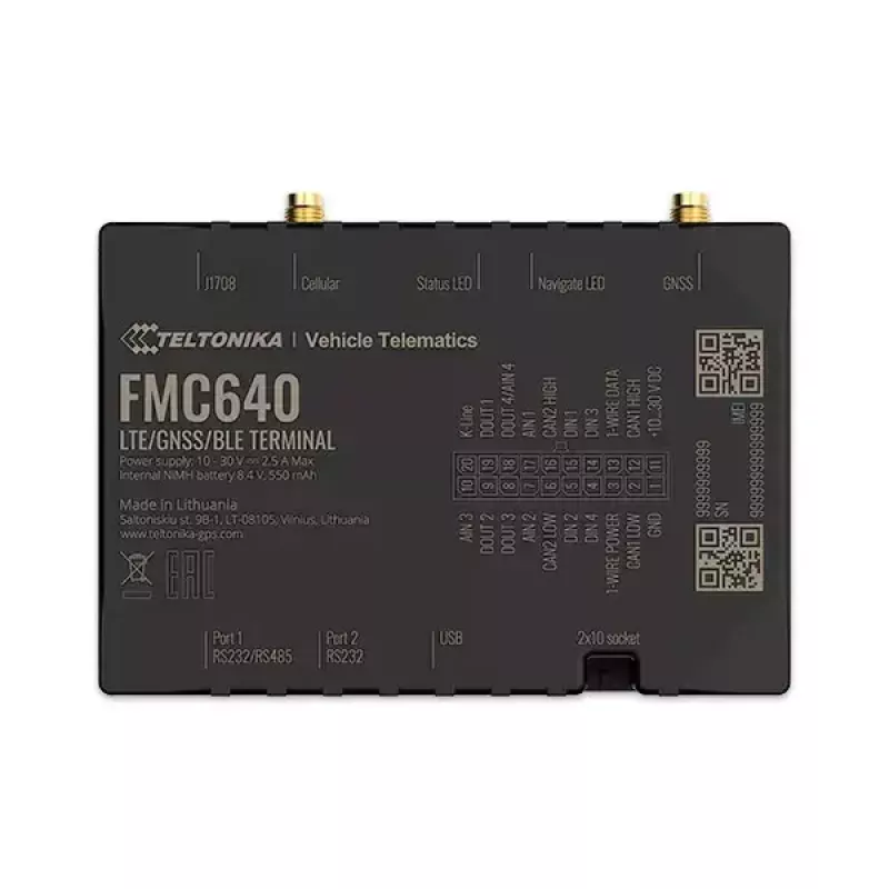 Tracker GPS Teltonika FMC640 auto nero
