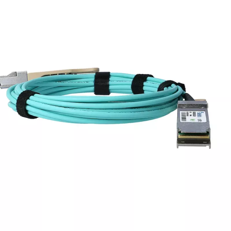 Cavo di rete BlueOptics G7QL6ZC-BO QSFP28 AOC 3 m aqua