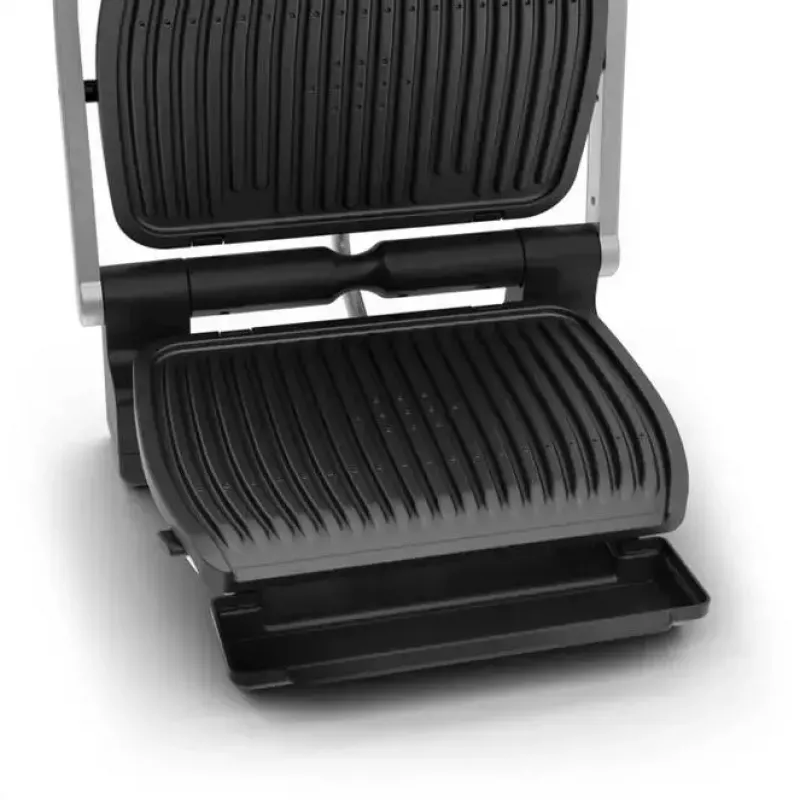 Piastra grill Tefal GC707D 2000W nero acciaio inox rettangolare