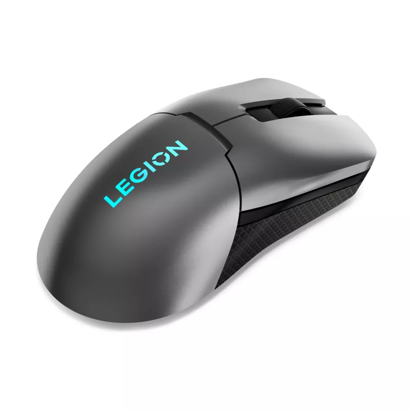 Lenovo Legion M600s mouse da gaming wireless, 2,4 GHz + Bluetooth 5.0, USB-C, ottico, 6 pulsanti, grigio/nero