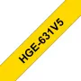 Nastro per etichette Brother HGE-631V5 – nero, per PT-9500PC PT-9700PC PT-9800PCN RL-700S