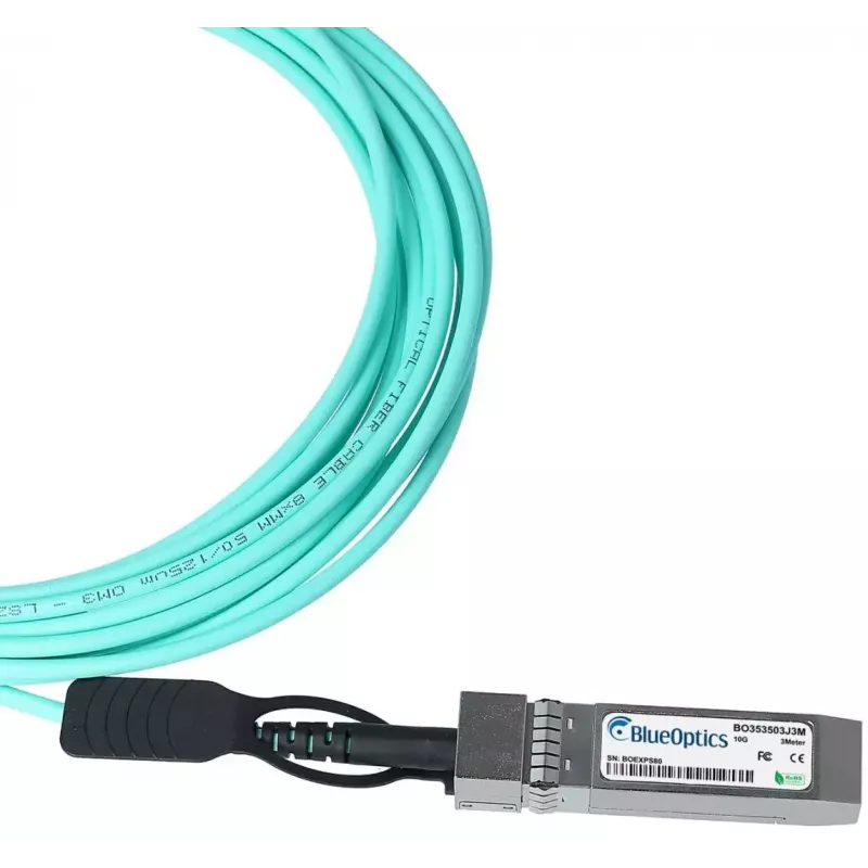 BlueOptics H-SFP+AOC5M-BO cavo in fibra ottica InfiniBand 5 m aqua