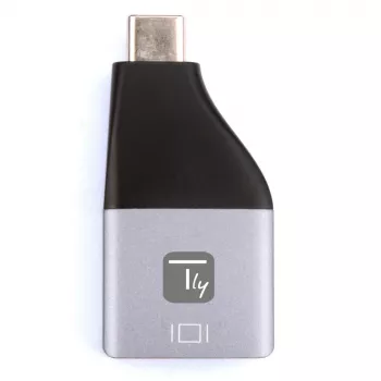 Techly IADAP USBC-DP4K adattatore grafico USB 3840 x 2160 pixel nero, argento