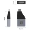 Techly IADAP USBC-HDMI4K adattatore grafico USB 4096 x 2160 pixel nero, argento