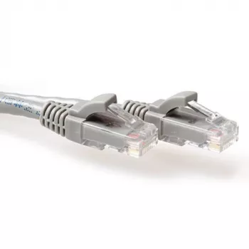 ACT grigio cavo patch U/UTP CAT6A 4 metri con protezione della linguetta e connettori RJ45