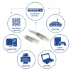 ACT grigio cavo patch U/UTP CAT6 15 metri con connettori RJ45