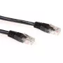 ACT nero cavo patch U/UTP CAT6 0,5 metri con connettori RJ45