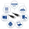 ACT nero cavo patch U/UTP CAT6 3 metri con connettori RJ45