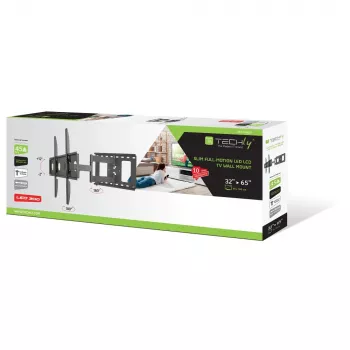 Techly ICA-PLB 148L supporto a parete per TV 165,1 cm (65 pollici) nero